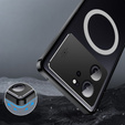 Kameravédő tok Xiaomi 13T / 13T Pro, CamShield MagSafe, átlátszó / fekete