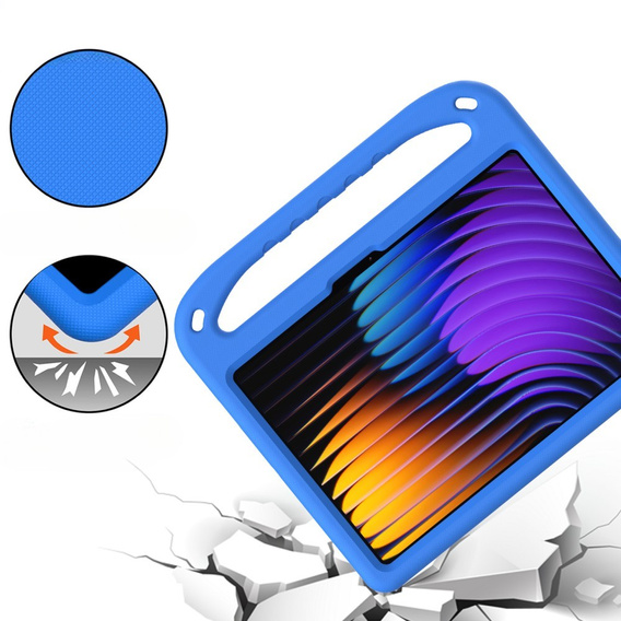 Gyermek tok Xiaomi Pad 7 / 7 Pro, fogantyúval, kék