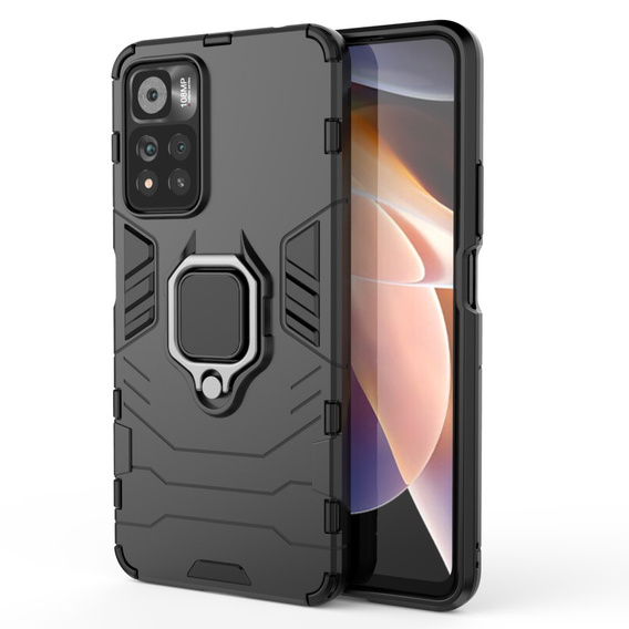 Telefontok a Xiaomi Poco M4 Pro 5G / Redmi Note 11S 5G, Kickstand Ring, fekete