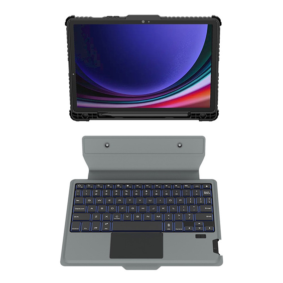 Tok + billentyűzet Galaxy Tab S9, NILLKIN Bumper Pen Slot, fekete