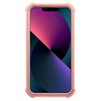 Páncélozott tok a iPhone 13 / 14, Dexnor Full Body, rózsaszín rose gold