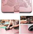 Pattintható tok a Oppo Reno 12FS / 12F, Butterfly, rózsaszín rose gold