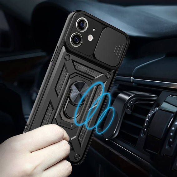 Telefontok a iPhone 12, CamShield Slide, fekete