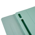 Tok + billentyűzet Galaxy Tab S7+ Plus / S8+ Plus /S7 FE T730 T733, Pen Slot, menta