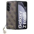 GUESS Telefontok a Samsung Galaxy Z Fold 5, 4G Charms Collection Hardcase, barna