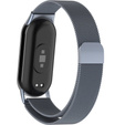 Milánói karkötő szíj tokkal a Xiaomi Smart Band 10 / 9 / 8, szürke