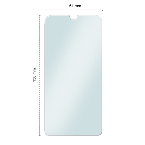 2x edzett üveg a Huawei Y5 2019, ERBORD 9H Hard Glass a képernyőn