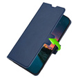 Pattintható tok a Motorola Moto G22, Magnetic Clasp, sötétkék