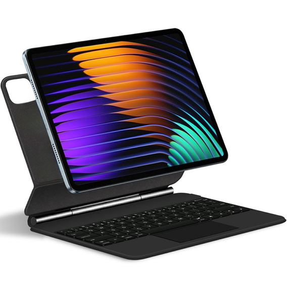 Billentyűzet tok Xiaomi Pad 7 / 7 Pro, mágneses billentyűzet érintőpad, fekete