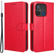 Pattintható tok a Xiaomi Redmi 12C, Crazy Horse Wallet, piros