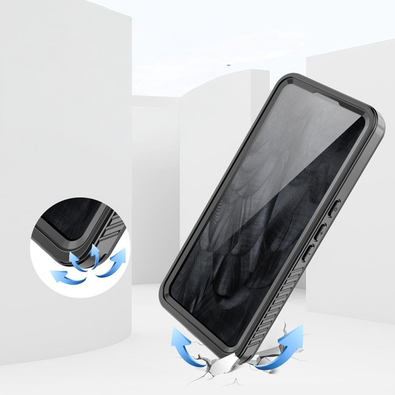 IP68 vízálló tok a Google Pixel 8 Pro, fekete