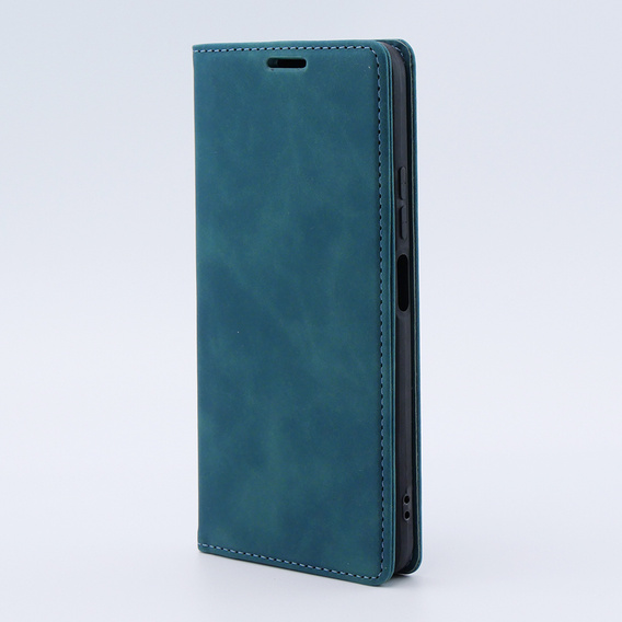 Telefontok a Xiaomi Redmi Note 12 4G, ERBORD Vintage, pénztárca patenttal, kék