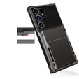 Tok Samsung Galaxy S25 Ultra, Card Holder Kickstand, fekete