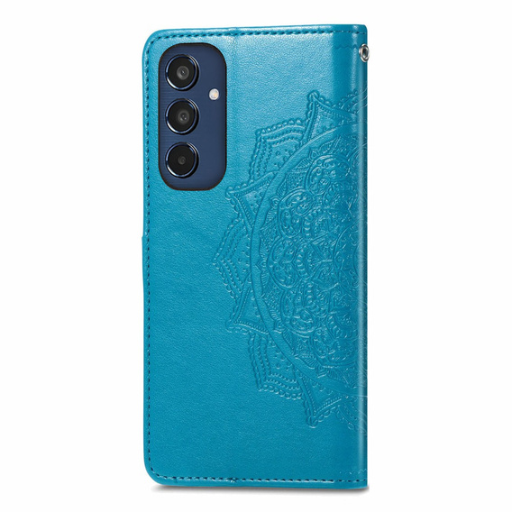 Pattintható tok a Samsung Galaxy M35, Mandala, kék