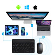Tok + billentyűzet Apple iPad Pro 11" 5 gen. 2024, Leather Pen Slot TouchPad, fekete