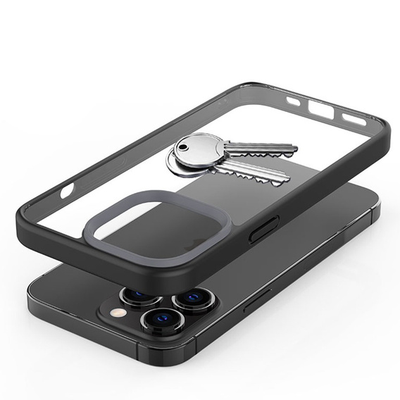 Telefontok a iPhone 13 Pro, ERBORD Hybrid Case, fekete