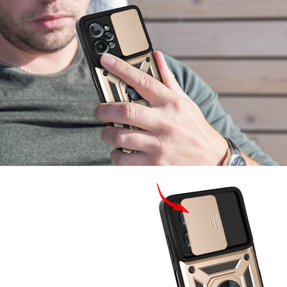 Telefontok a Realme C31, CamShield Slide, arany