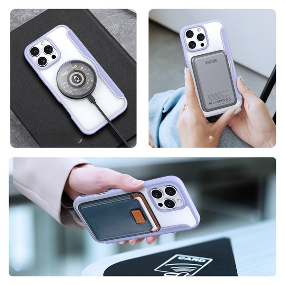 Dux Ducis Telefontok a iPhone 16 Pro Max, Skin X Pro, MagSafe, lila