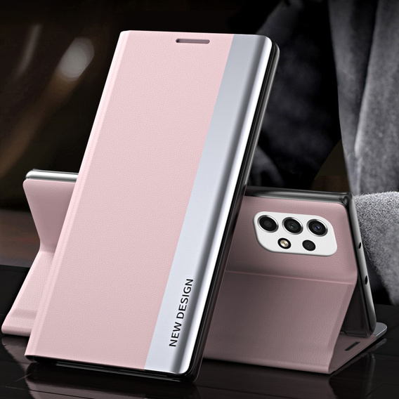 Pattintható tok a Samsung Galaxy A53 5G, Side Magnetic, rózsaszín