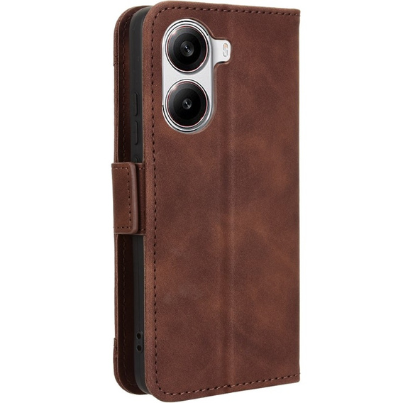 Pattintható tok a Xiaomi Poco X7 Pro 5G, Card Slot, barna