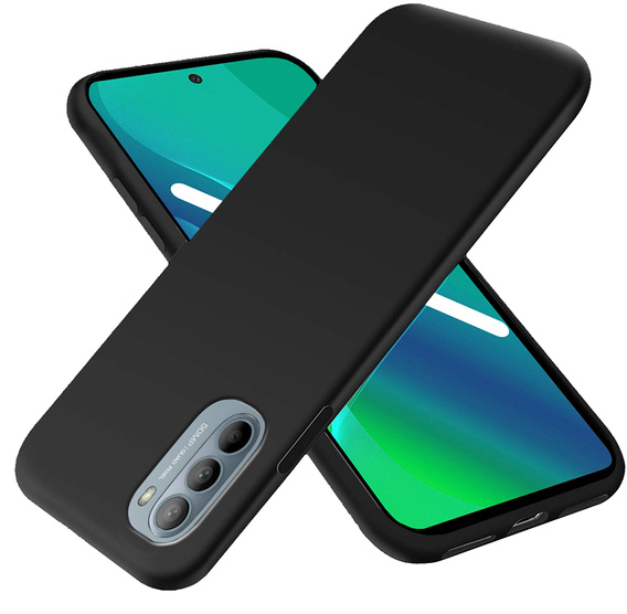 Vékony tok a Motorola Moto G51 5G, Slim, fekete