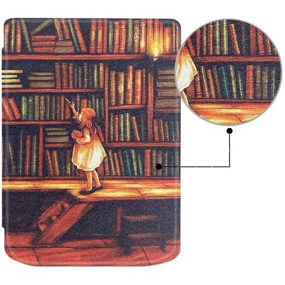 Tok PocketBook Verse / Verse Pro, Smartcase, Library girl