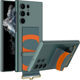 Telefontok a Samsung Galaxy S23 Ultra, GKK Strap Case, zöld