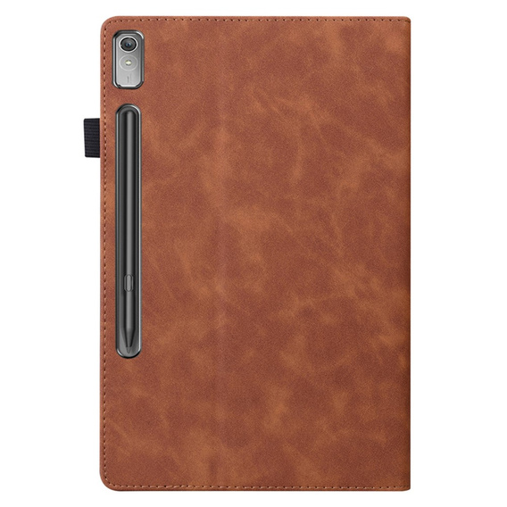 Tok Lenovo Tab P11 Pro Gen 2 TB132FU TB132XU 11.2", Classic, tolltartóval, barna