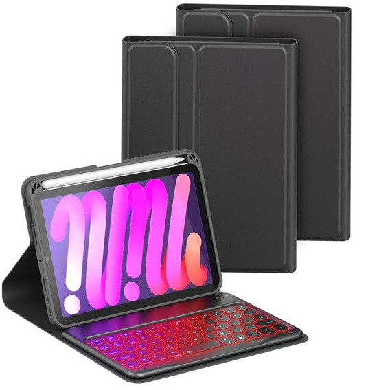 Tok + billentyűzet iPad mini 6 2021 8,3'', Magnetic Keyboard, fekete