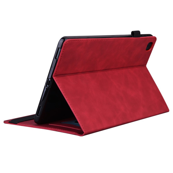 Tok Samsung Galaxy Tab A9+, Classic, tolltartóval, piros