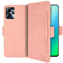 Pattintható tok a Motorola Moto G13 4G / G23 4G, Card Slot, rózsaszín