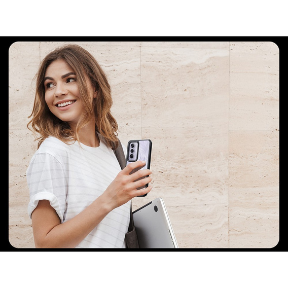 DuxDucis tok Oppo Reno 12 Pro, Aimo case, átlátszó / fekete