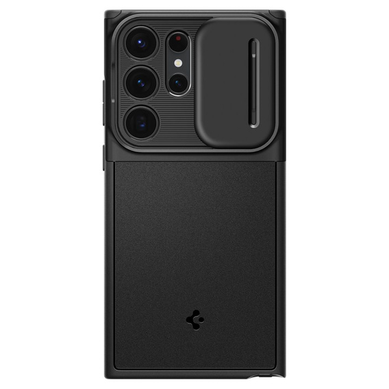 Spigen Optik Armor fekete tok Samsung Galaxy S23 Ultra készülékekhez