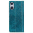 Telefontok a Sony Xperia 5 V, Wallet Litchi Leather, zöld
