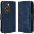 Pattintható tok a Oppo Reno 12 Pro, Card Slot, sötétkék