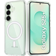 Tok a Samsung Galaxy S25+ Plus, Fusion Hybrid, MagSafe-hoz, átlátszó + üveg a képernyőhöz