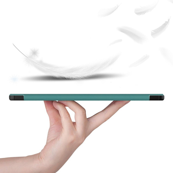 Tok Samsung Galaxy Tab S9 Plus, Smartcase tolltartóval, zöld