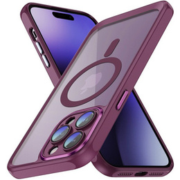 Tok iPhone 15 Pro Max, ERBORD Impact Guard, MagSafe, bordó