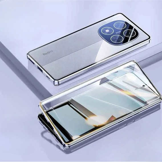 Tok Xiaomi Redmi Note 14 Pro+, Magnetic Dual Glass, lila