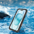 IP68 vízálló tok a iPhone 16 Plus, fekete