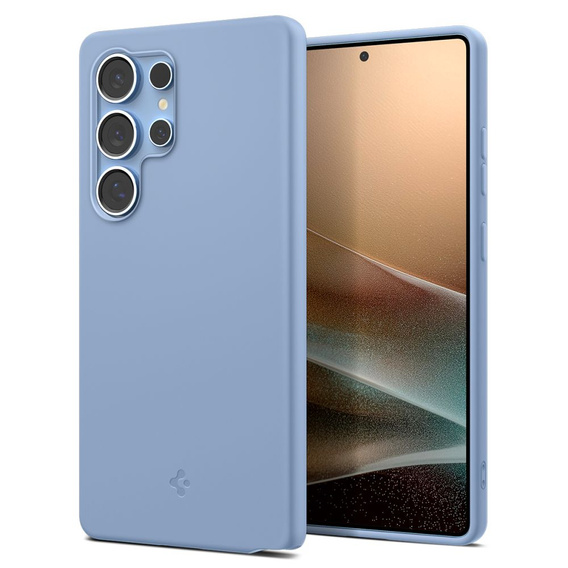 Spigen tok Samsung Galaxy S25 Ultra, Silicone Fit Mag, kék + edzett üveg