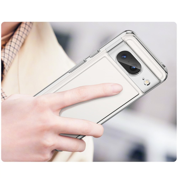 Tok Google Pixel 8, Fusion Hybrid, kameravédelemmel, átlátszó