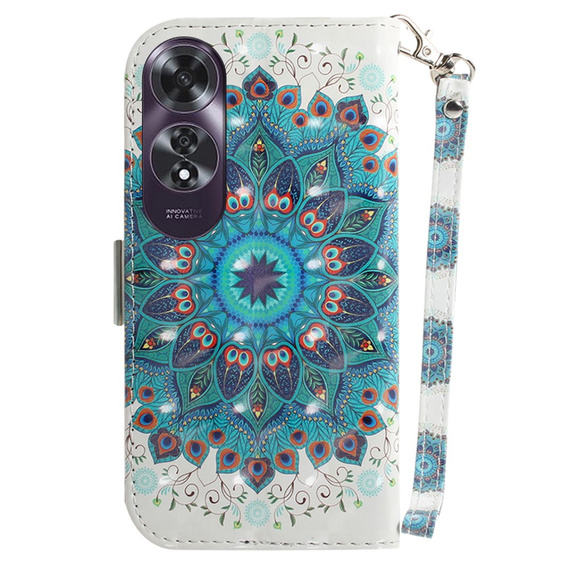 Pattintható tok a Oppo A60, Wallet, Mandala Flower