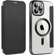 Pattintható tok a iPhone 11 Pro Max, RFID Wallet MagSafe CamShield, fekete