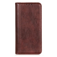 Telefontok a Samsung Galaxy S25 Ultra, Wallet Litchi Leather, barna