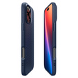 A Spigen tok iPhone 16 Pro, Liquid Air, sötétkék + 9H edzett üveghez
