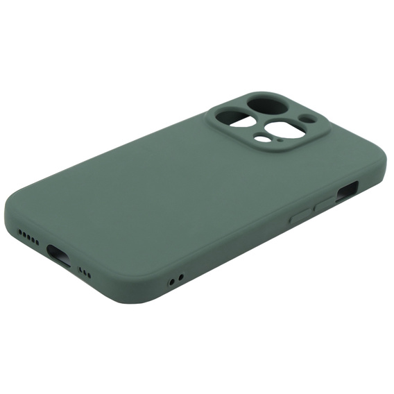 Telefontok a iPhone 15 Pro Max, Silicone Lite, sötétzöld