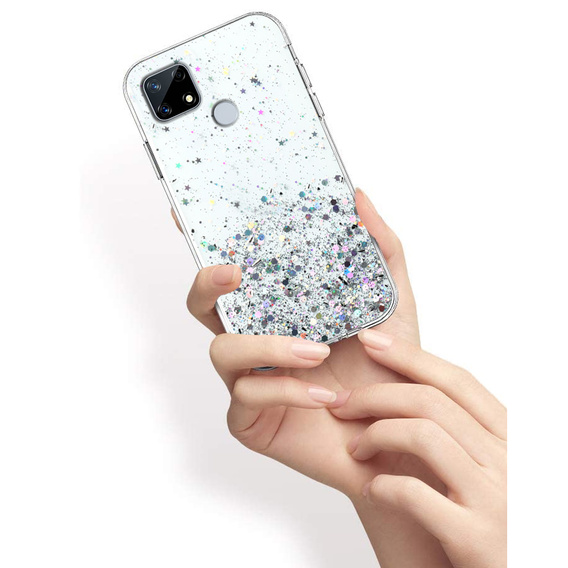 Telefontok a Realme 7i, Glittery, átlátszó