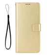 Pattintható tok a Xiaomi Redmi A5, Crazy Horse Wallet, arany