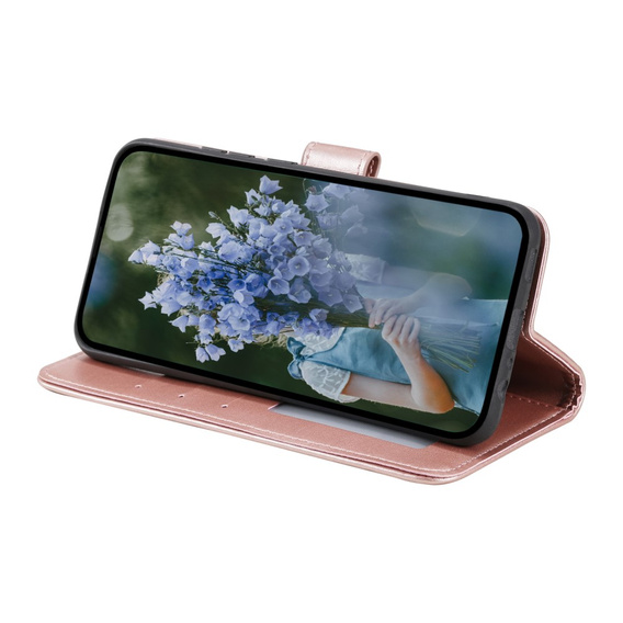 Pattintható tok a Motorola Moto G53 5G, Mandala Flower, rózsaszín rose gold